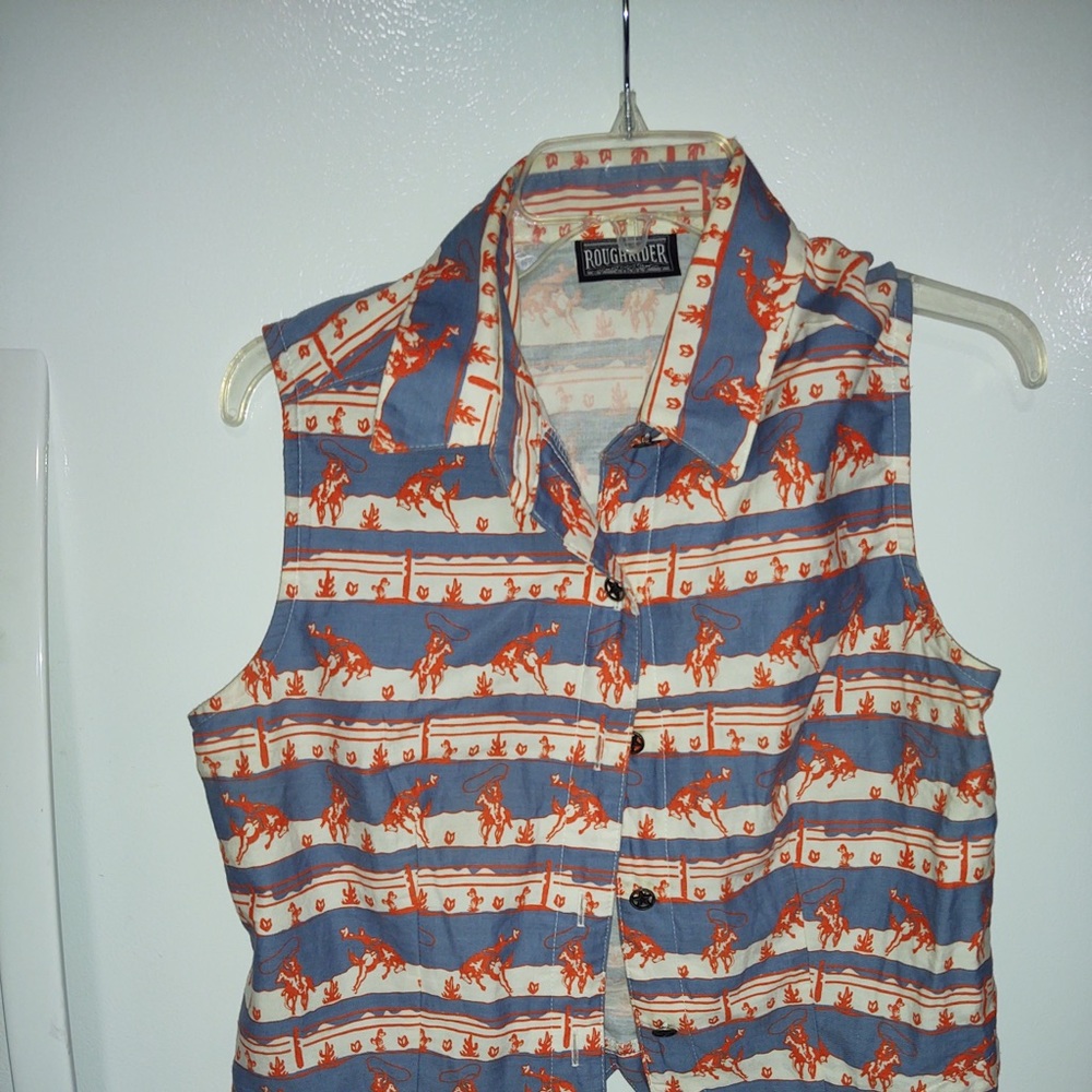 Rough rider L New western Blouse